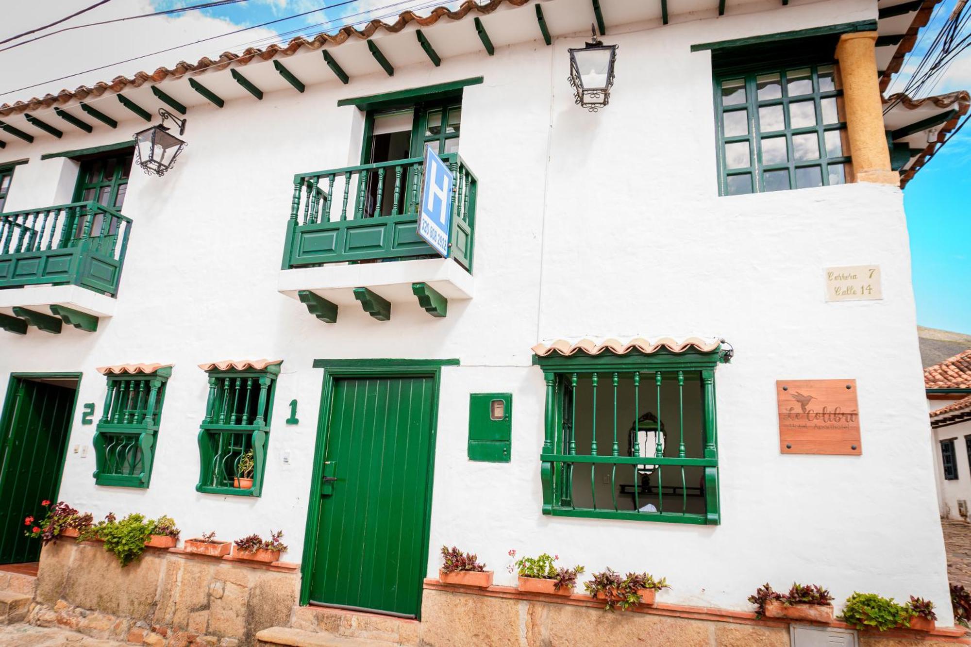 Apartamentos Y Habitaciones Le Colibri - Villa De Leyva Exteriör bild