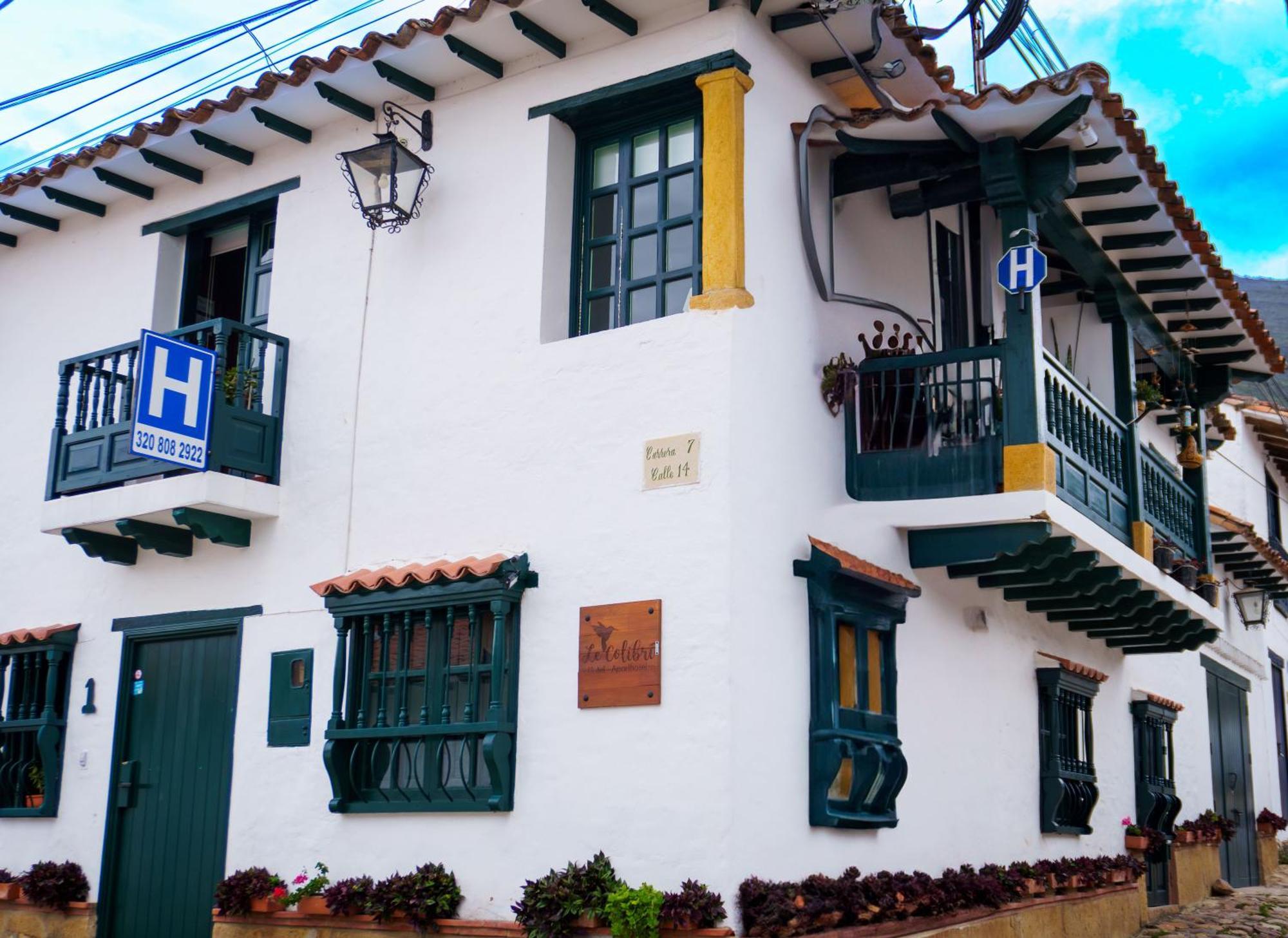 Apartamentos Y Habitaciones Le Colibri - Villa De Leyva Exteriör bild